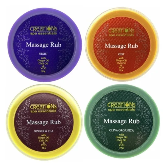 CREATIONS SPA ESSENTIALS 50g MASSAGE RUB PAIN RELIEF RUB