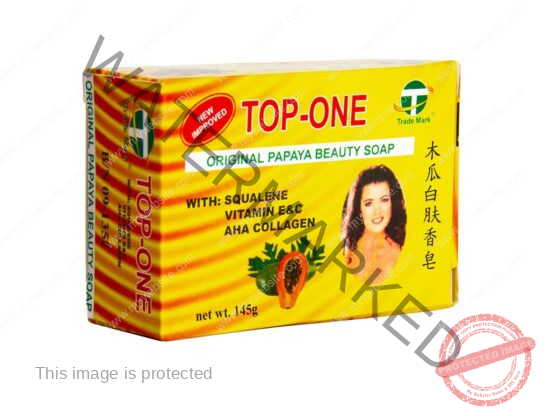 Top One Original Papaya Beauty Soap 145g - Image 2