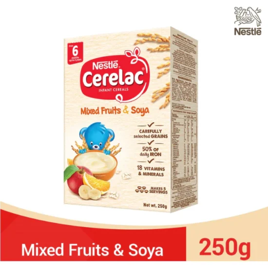 CERELAC 200G Rice & Chicken/Rice & Veggies/Mixed Fruits & Soya/Rice & Soya/Wheat Banana& Milk - Image 6