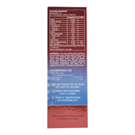 Ceelin PLUS Ascorbic Acid+Zinc 30ml - Image 3