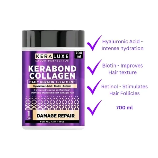 Keraluxe Daily Keratin Treatment - Kerabond collagen / Color Brilliance / Brazillian Botox 700g - Image 3