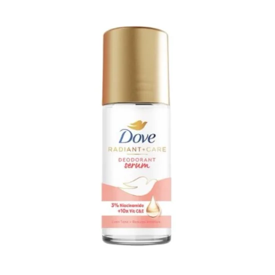 DOVE Radiant + Care Deodorant Serum Roll On 3% Niacinamide 10x Vitamin C&E 45ml