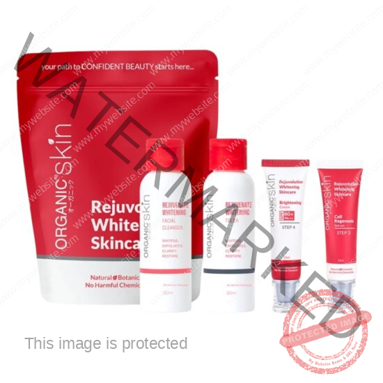 Organic Skin Japan Rejuvenate Whitening Kit with Facial Cleanser, Toner, Face Cream & Serum Rejuve