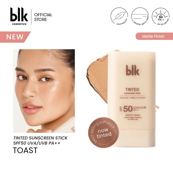 BLK Cosmetics universal tinted sunscreen stick-(TOAST)