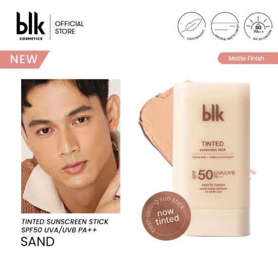 BLK Cosmetics universal tinted sunscreen stick-(SAND)