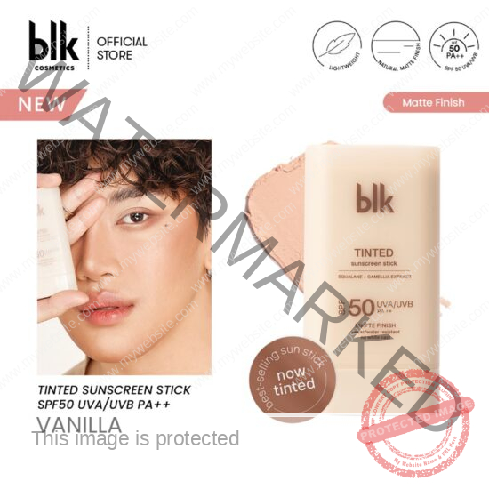 BLK Cosmetics universal tinted sunscreen stick-(VANILLA)