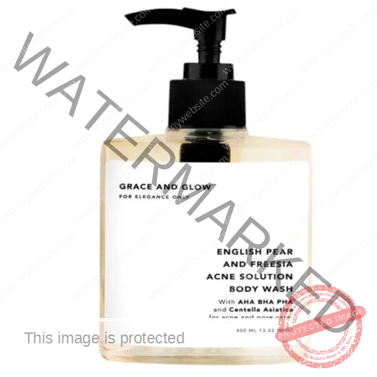 Grace And Glow English Pear And Freesia Anti Acne Solution Body Wash - Body Care Reduce Back Acne