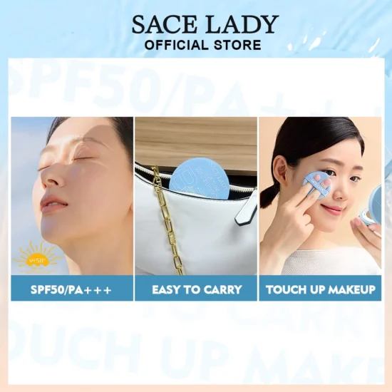 SACE LADY Air Cushion BB Foundation Cream Natural Long-lasting Waterproof SPF50 PA++++10g(#2 NATURAL IVORY) - Image 7