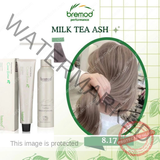 Bremod Premium Milk Tea Ash 8.17 with Oxidizing cream