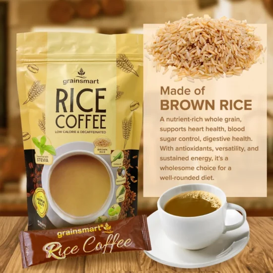 Grainsmart Rice Coffee with Barley 10 sachets x210g - Image 5