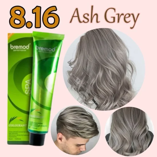 Bremod Performance Colourant -Ash Grey 8.16 with Oxidizing cream