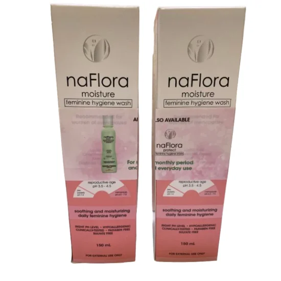 naFlora Feminine Hygiene Wash - Moisture (PINK) 150ml 2s [EXP: 31 JULY 2025]