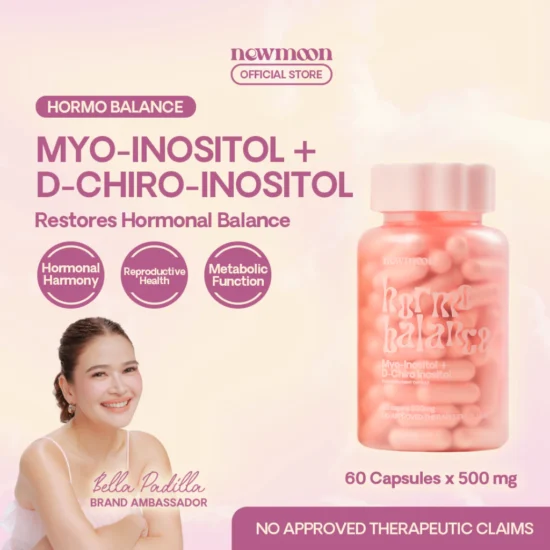 NEW MOON Hormo Balance Myo-Inositol & D-Chiro-Inositol 500mg with N-Acetyl Cysteine